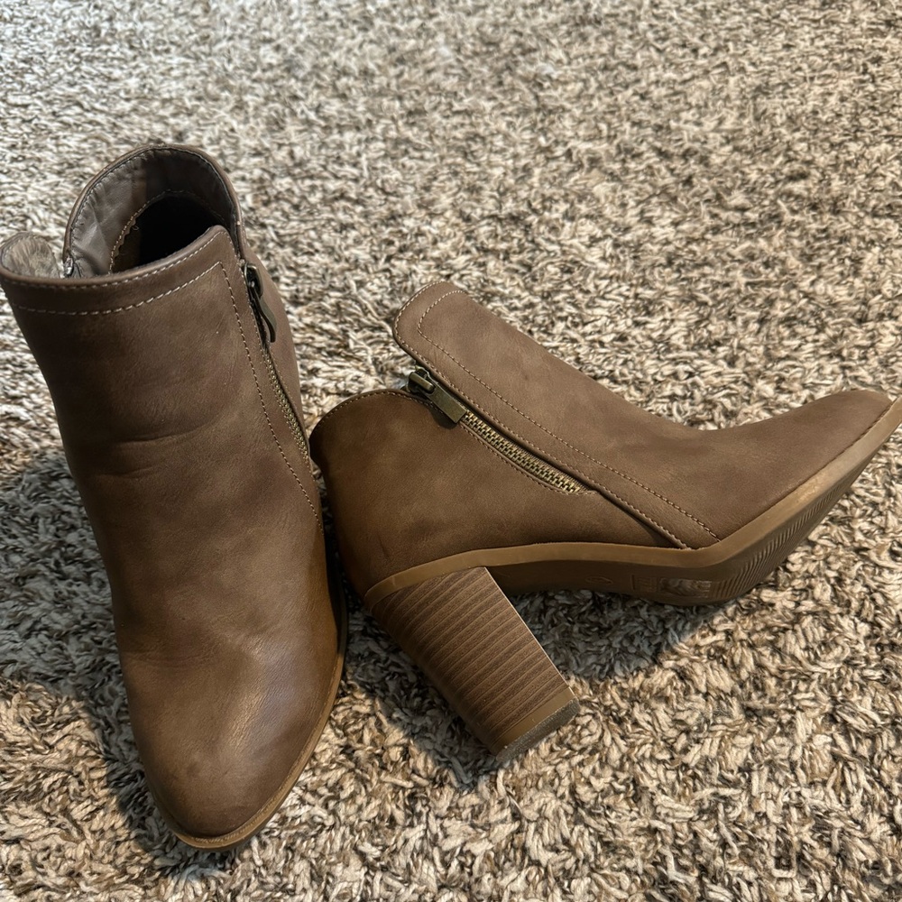 Block Heel Ankle Boot